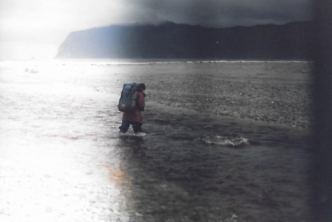 Ali wading Buoy Creek