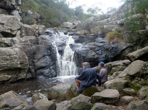 Lunch on Day 2 at Deep Creek waterfall