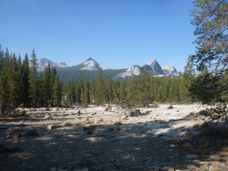 Granite domes in Yosemite NP.