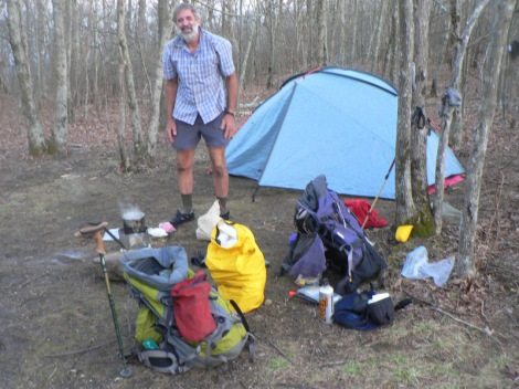 1st nights camp on Mt Springer in Georgia
